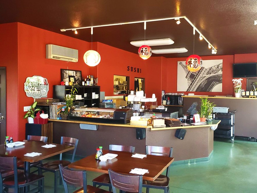 interior of Kamura Sushi restaurant in Sonoma County