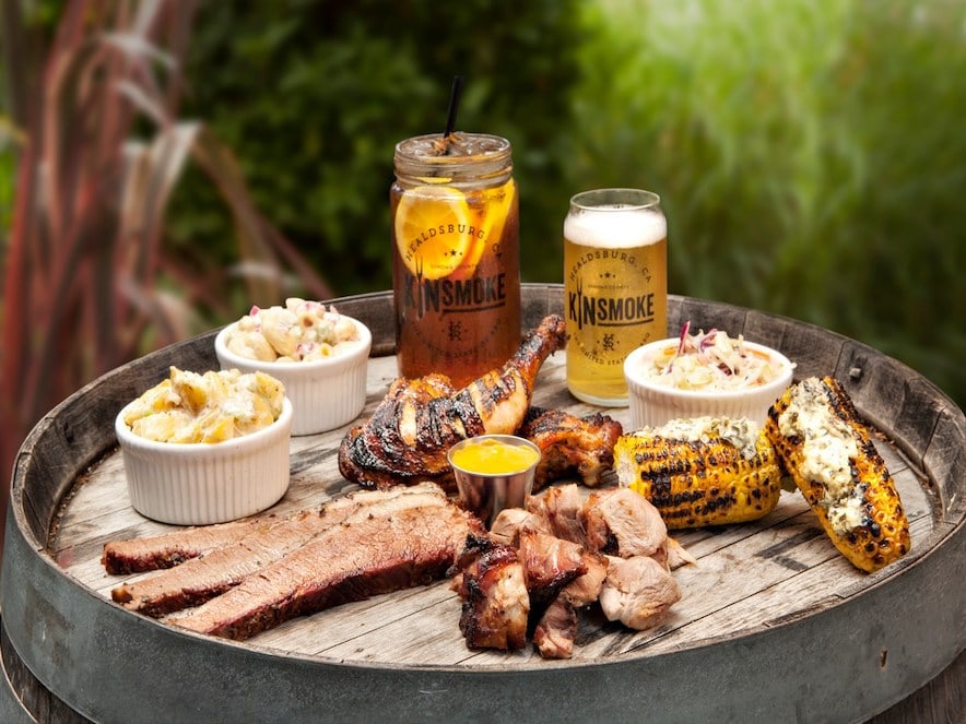 Barbecue meal at Kin Smoke Healdsburg