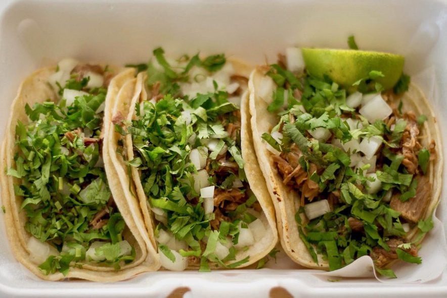 Tacos from La Casa Restaurant in Sonoma 