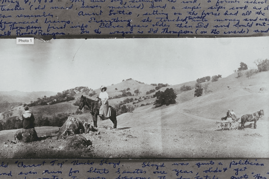 Mauritson ancestors on their original Dry Creek Valley property 