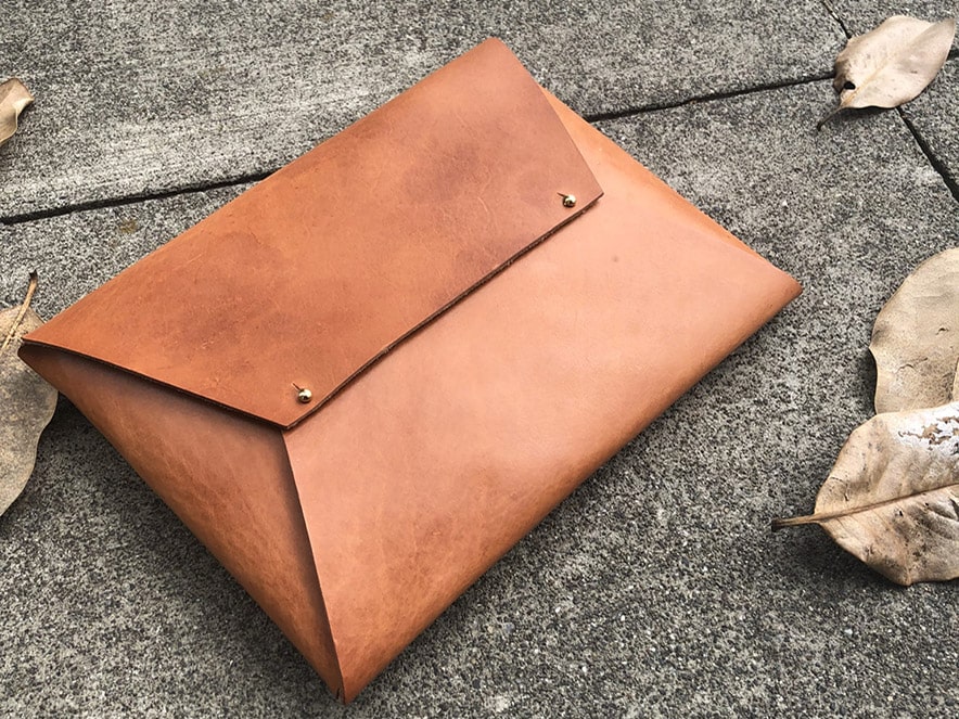 leather laptop case