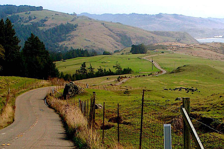 Meyers Grade Road in Jenner California 