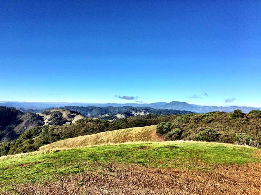 The expansive views from Sugarloaf Ridge State Park in Sonoma County