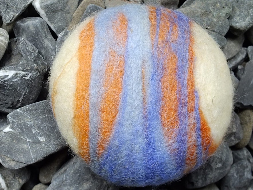 wool covered soap ball