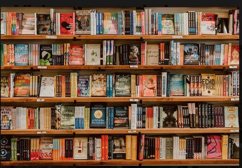 Just some of the well-curated shelves at Russian River Books & Letters 