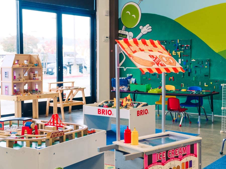 The interior of the colorful toy store in Sonoma County