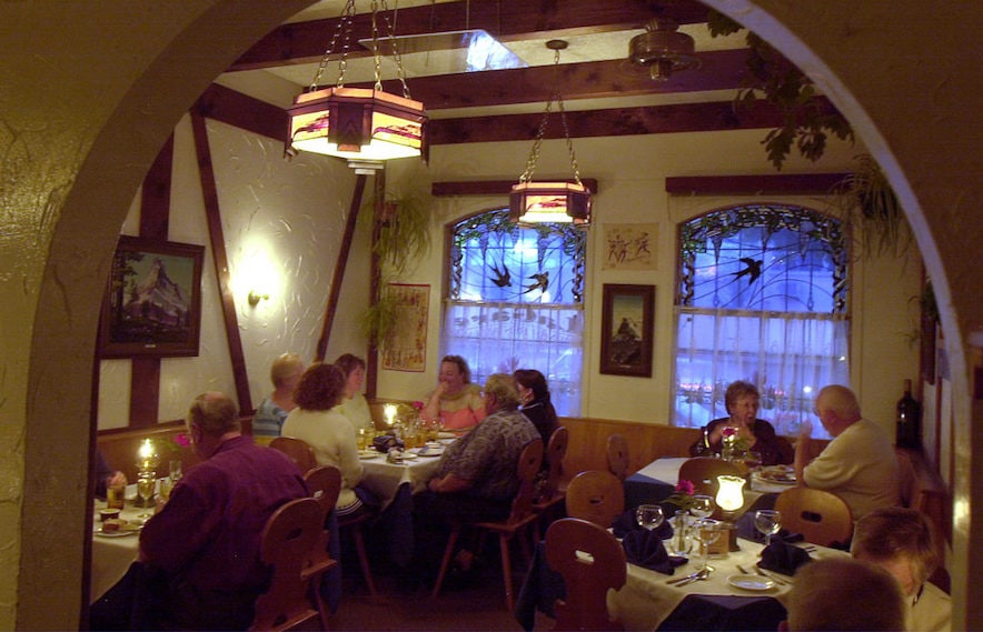 Diners at La Gare in 2002