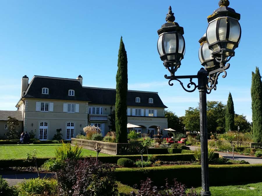 The majestic entrance to Kendall-Jackson Wine Estate & Gardens, Fulton