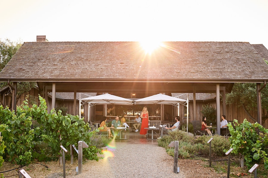 Terrace at Ram's Gate's Winery in Sonoma