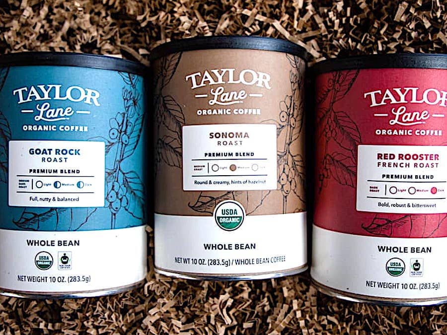 Gift set from Taylor Lane Organic Coffee