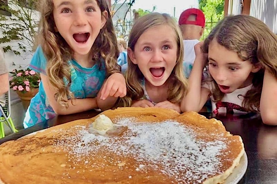 The Joint —aka "the biggest damn hot cake you ever did see" — at Sax's Joint in Petaluma—Photo by Noelle Aimee Mullen