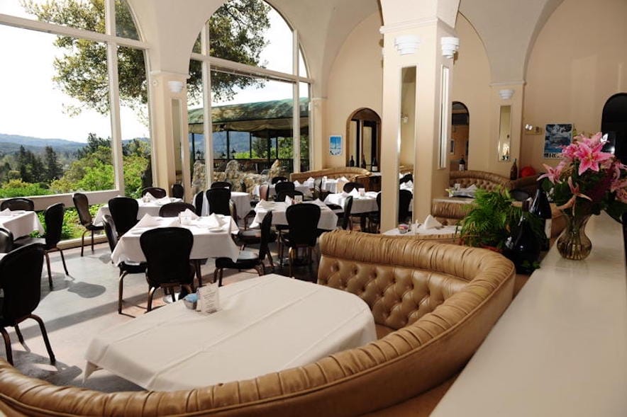 Dining room interior at The Villa in Santa Rosa