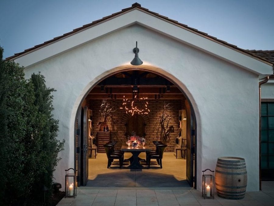 Three Sticks Wines' private tasting room in the restored 1842 Vallejo-Casteñada Adobe