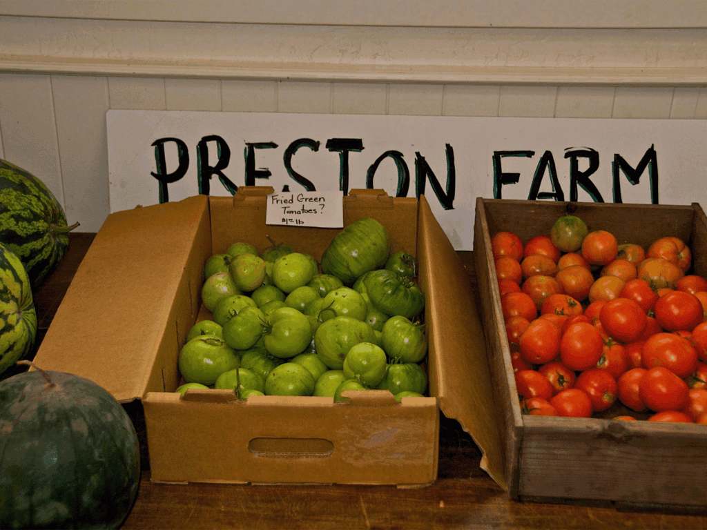 fresh veggies from preston farm and winery in healdsburg sonoma county