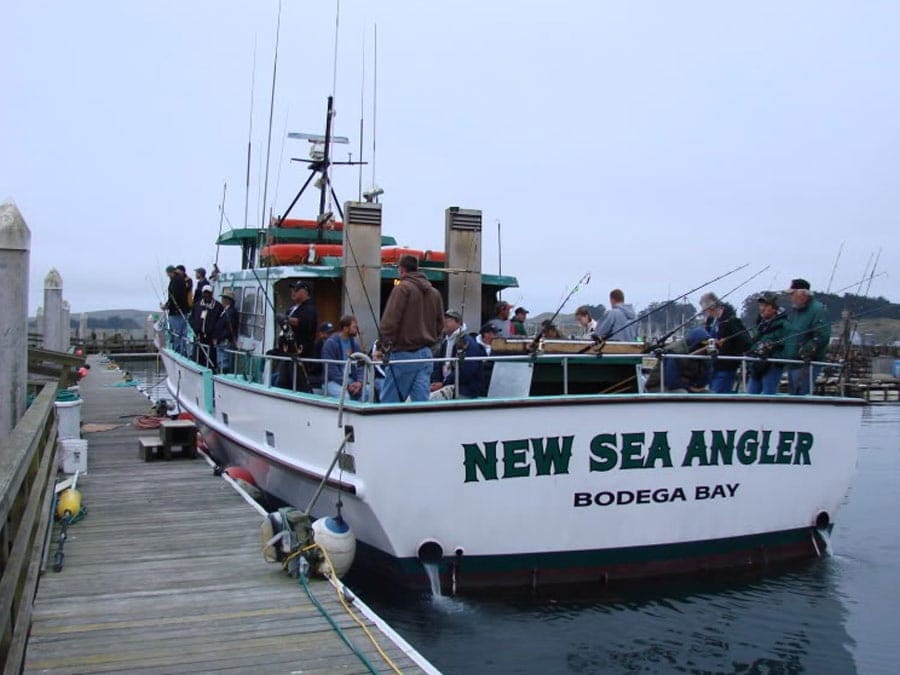 The boat is docked and ready for fishing