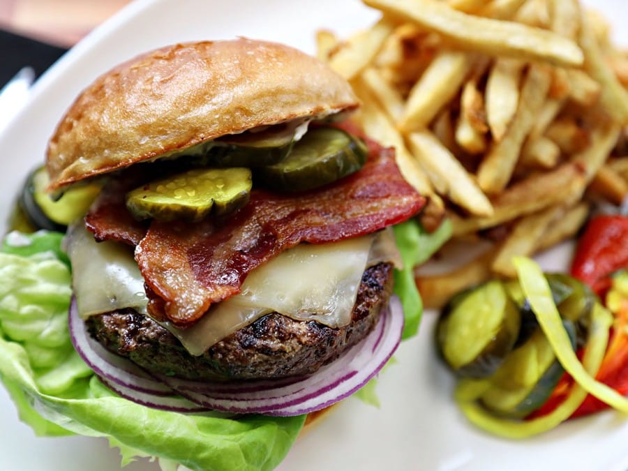 Burger from Jackson's Bar and Oven