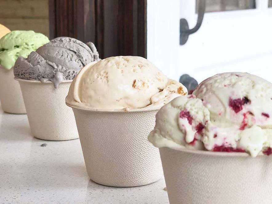 Homemade ice cream from Noble Folk Ice Cream & Pie Bar in Sonoma County 