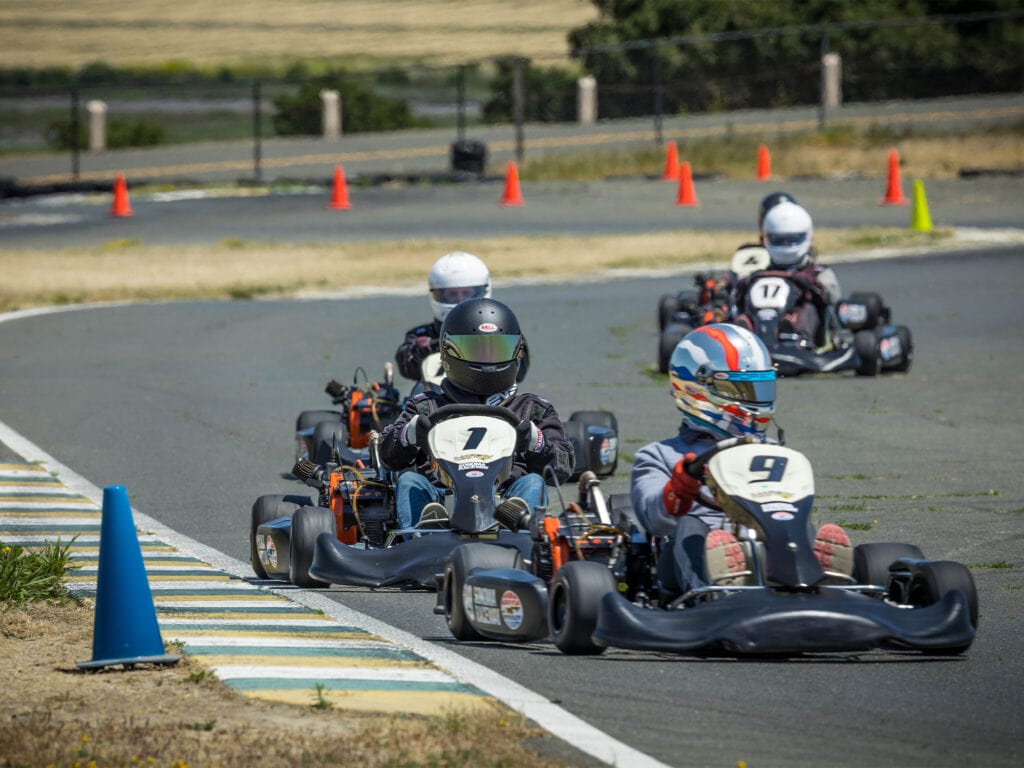 race karts at Sonoma Raceway Karting Center