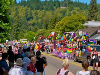 Gay Pride Parade in Guerneville, California 