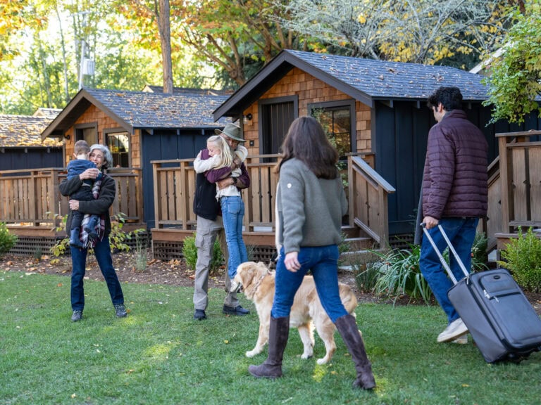 family gathering at dawn ranch resort in guerneville sonoma county