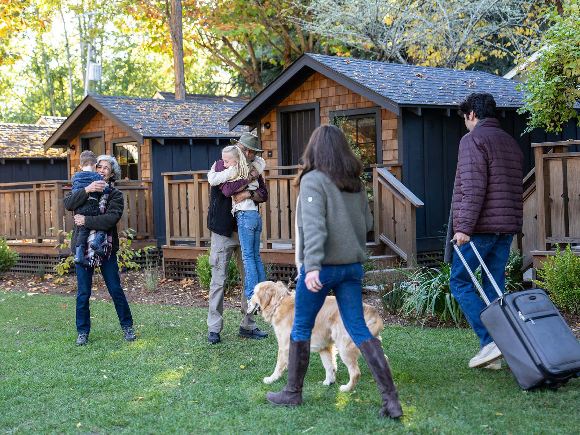 family gathering at dawn ranch resort in guerneville sonoma county