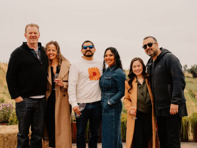 group of friends having fun at passport wine weekend event in sonoma county