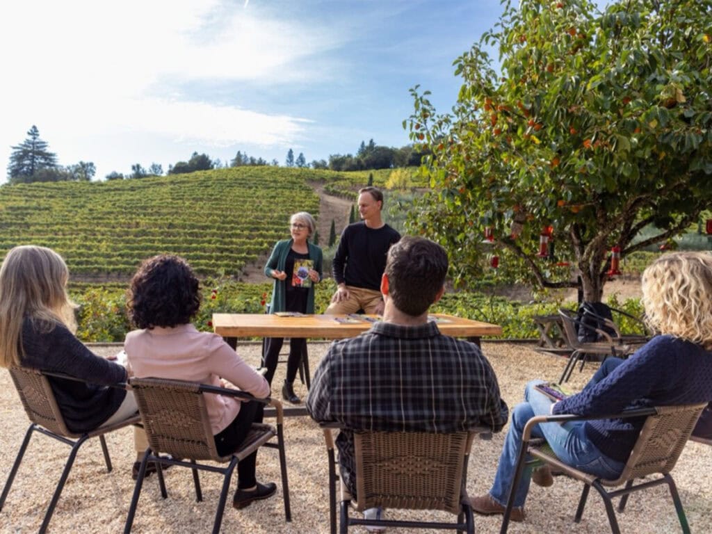 team building experience at conversation in the vineyards in healdsburg