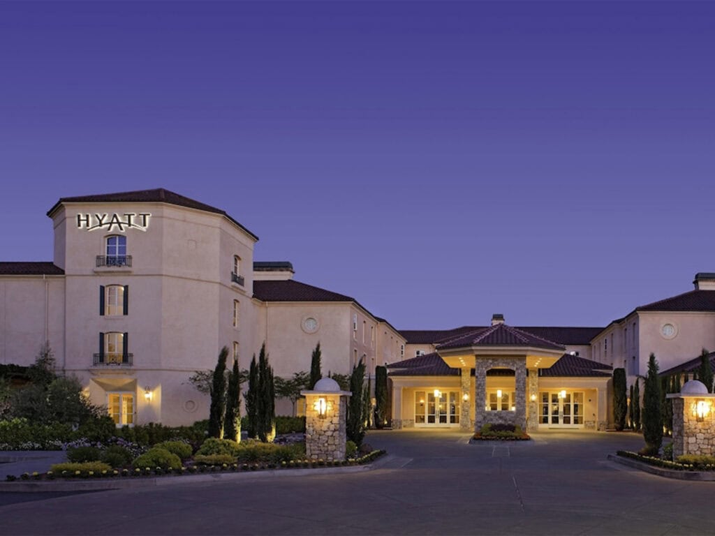outside view of the hyatt regency sonoma wine country in santa rosa 