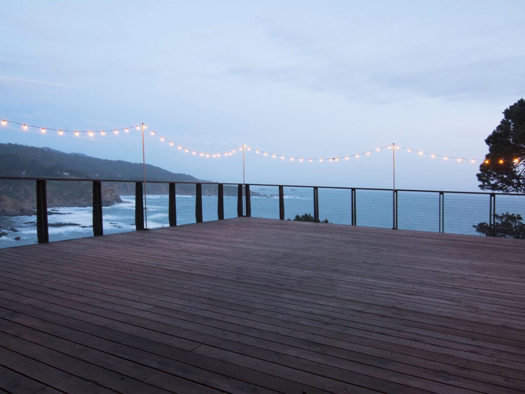 outside patio overlooking the sonoma coast timber cove resort in sonoma county
