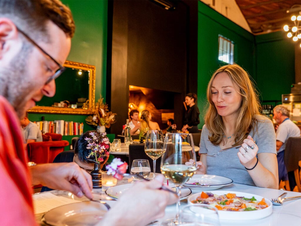 dining at songbird parlour at a wheelchair visitor