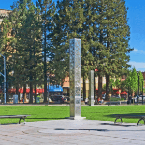 sculpture in courthouse square in santa rosa sonoma county