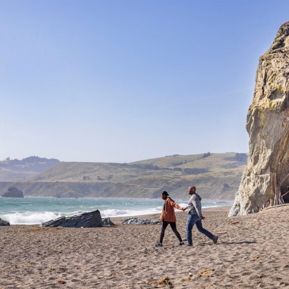 Couple Discovering the Sonoma County Coast